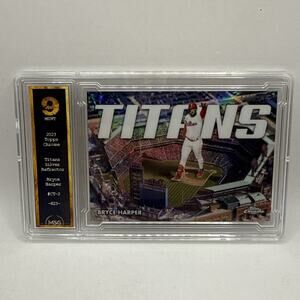 2023 Topps Chrome - Chrome Titans #CT-2 Bryce Harper MLB Phillies Graded 9 Mint